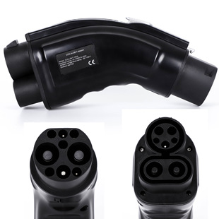 充电桩直流转换器CCS1转GBT美标转国标超充快充转换头250A出口车