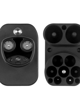 CCS2 TO  TESLA直流AC+DC转换头欧标转特斯拉交直流一体转换头