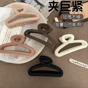 发量少的中号抓夹女2024新款鲨鱼夹子头饰高级感后脑勺盘发发夹女