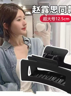 发夹女2025年新款超大号抓夹后脑勺鲨鱼夹发量多方形发卡夹子头饰
