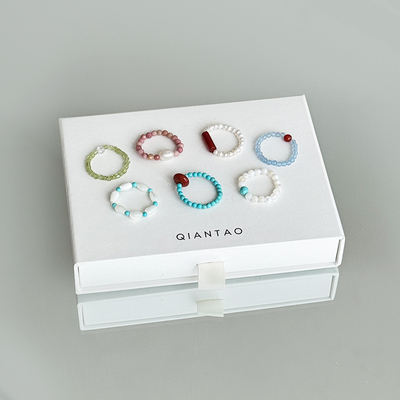 随机天然石小戒指