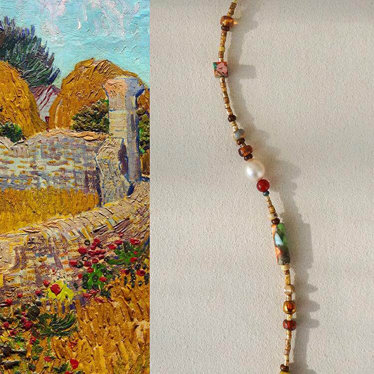 QIANTAO「露从今夜白」印象派油画手链 小众气质女生,饰品/流行首饰/时尚饰品新,手链,淘宝优惠券,粉丝福利购,淘宝优惠卷