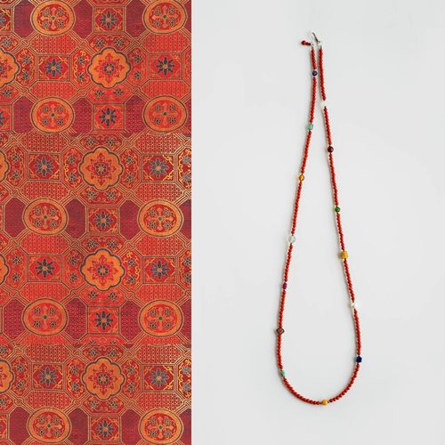 QIANTAO「彩云归」原创中式国风天然南红多宝毛衣链多圈手链礼物