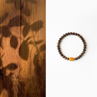 QIANTAO「芦苇间」天然芽庄奇楠沉香多宝手串助眠水晶静心礼物