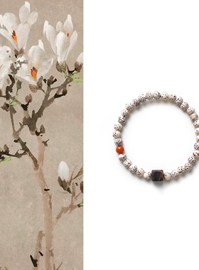 QIANTAO「星月」原创天然星月菩提多宝手串沉香净心护身情侣礼物