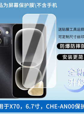 适用WIKO华为智选 X70，6.7寸，CHE-AN00手机屏幕贴膜高清磨砂防反光防指纹保护膜 防蓝光超清防爆耐刮膜