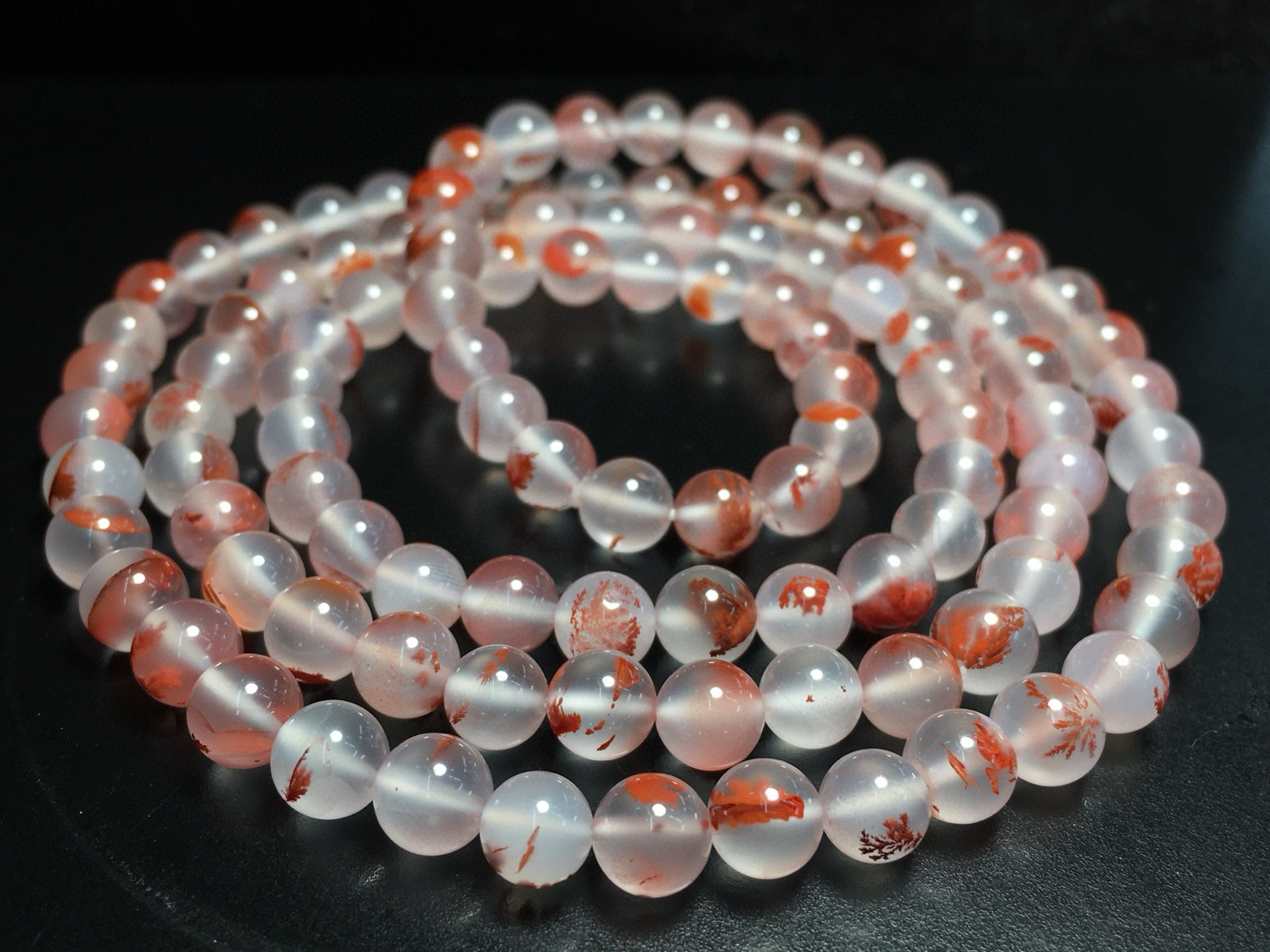 6.5mm天然南红玛瑙手链女款手串圆珠子配珠饰品送礼冰飘草花图案,饰品/流行首饰/时尚饰品新,手饰/手串,淘宝优惠券,粉丝福利购,淘宝优惠卷