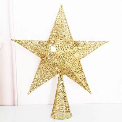 圣诞树顶星五角星可装灯30-80cm