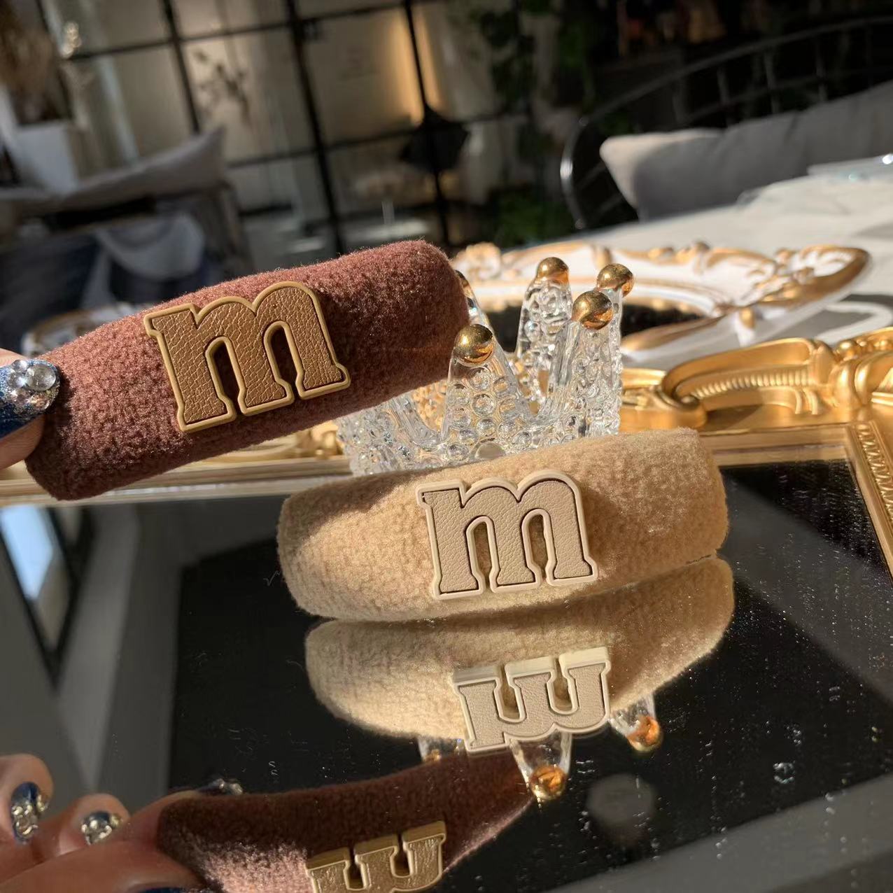 韩版新款秋季M豆皮质发夹森系气质刘海BB夹碎发边夹发卡网红发饰