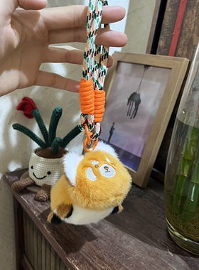 可爱萌萌小浣熊毛绒挂件书包挂饰