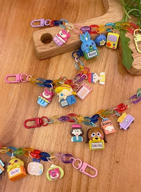 彩色链条玩具总动员手链包链