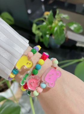 创意混色撞色亚克力小动物