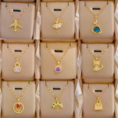 1满钻防掉色防过敏轻奢气质华丽满钻时尚 钛钢 百搭锁骨链项链