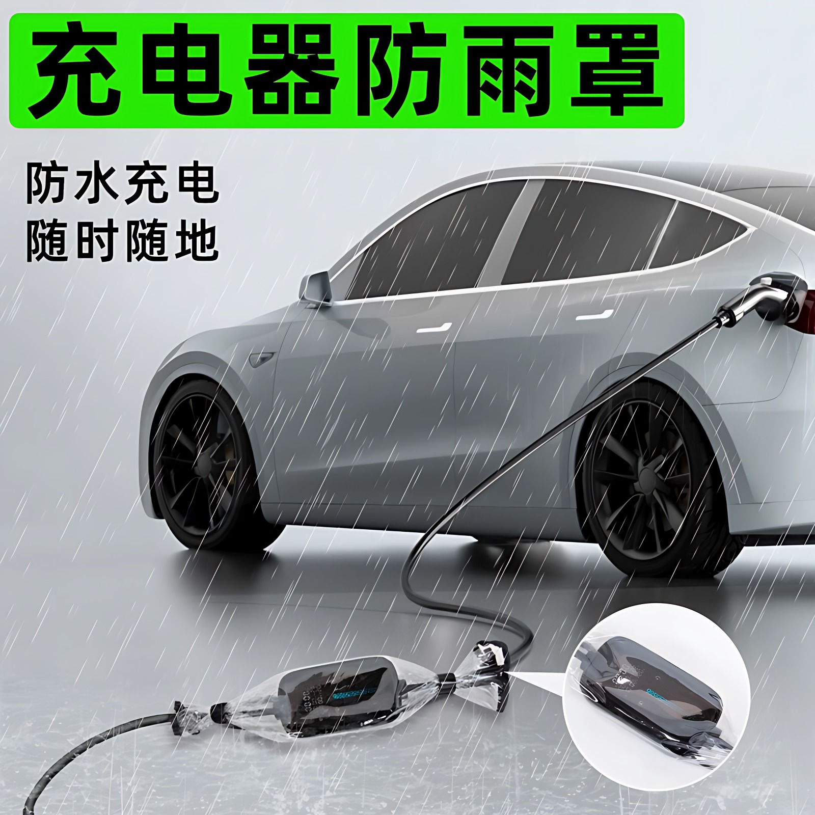 充电枪防雨罩接地宝保护罩