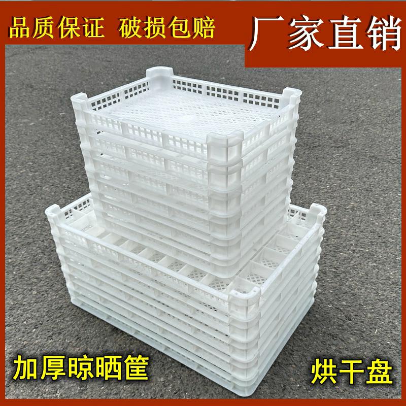 加厚塑料托盘单冻器冷冻盘长方形塑料筐海鲜食品级晾晒架子烘干盘