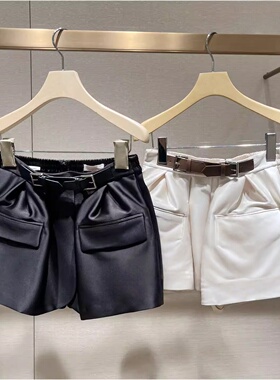 JR 专柜正品 2026春季新款 气质通勤百搭工装阔腿短裤女XSJ1Y04C