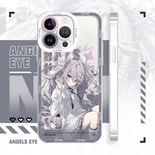 iPhone17pro/16手机壳初音未来白葱苹果14天使眼适配iQOO13二次元oppoa97小米15荣耀400魅族21红米k80华为p70