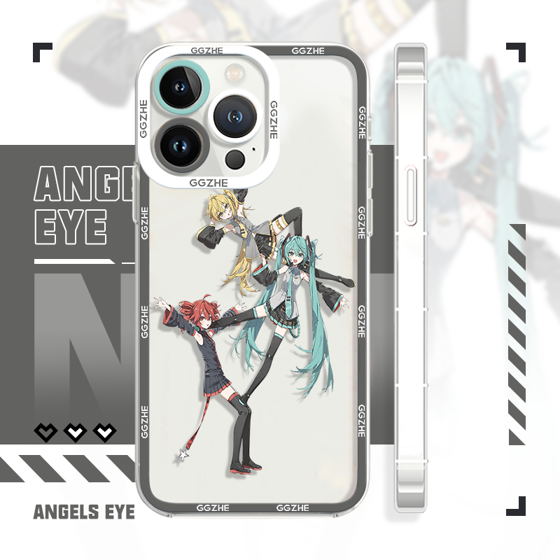 iPhone17pro/16手机壳初音未来苹果14天使眼vivo适配iQOO13二次元oppok12小米15荣耀500魅族21红米k80华为p70