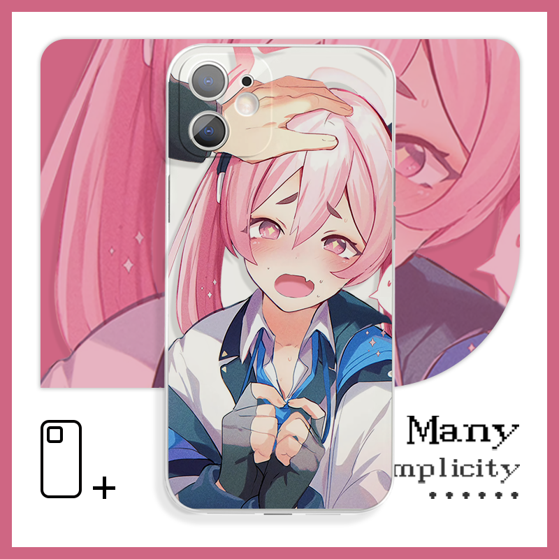 碧蓝档案对小雪的摸头杀少女心苹果14手机壳适用于苹果15Pro小米13vivoy59荣耀70红米k40iQOO11华为mate60pro