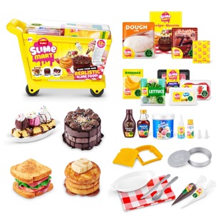 正版 现货ZURU泥泥手作购物篮捏捏微缩食玩DIY黏土玩具套装