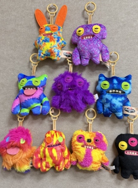 六代挂件fuggler官方正版萌牙怪兽盲盒确认款搞怪钥匙扣