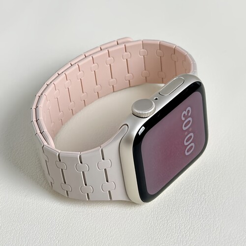 适用iwatch11磁吸撞色苹果表带S9