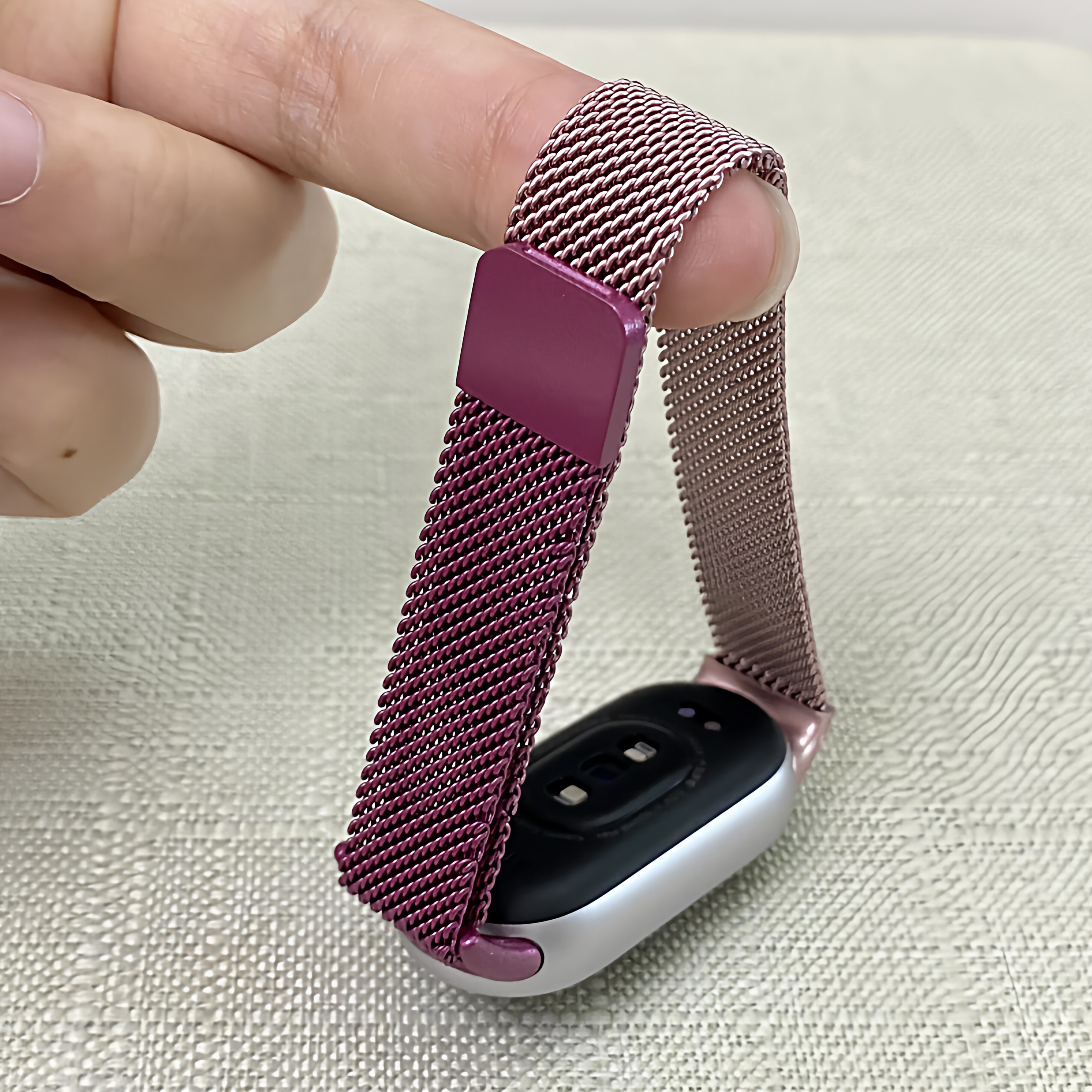 适用小米手环10小米表带9米兰尼斯双色金属智能手环NFC腕带8男女