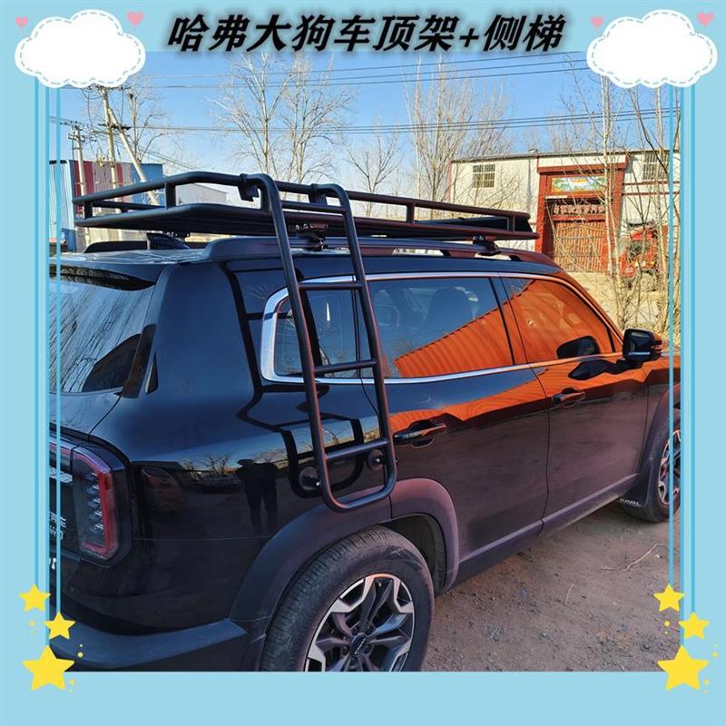 哈弗大狗车顶架车顶行李架爬梯行李框尾梯车顶框车载旅行架侧梯