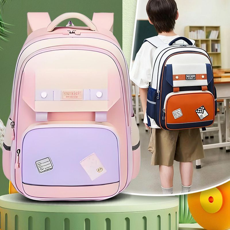 阳光8点正品小学生书包3-6年级减负护脊双肩包大容量轻便百搭背包