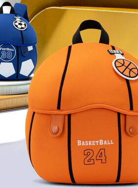 VABC儿童卡通双肩包1-3岁外出背包立体足球宝宝书包轻盈减负小包