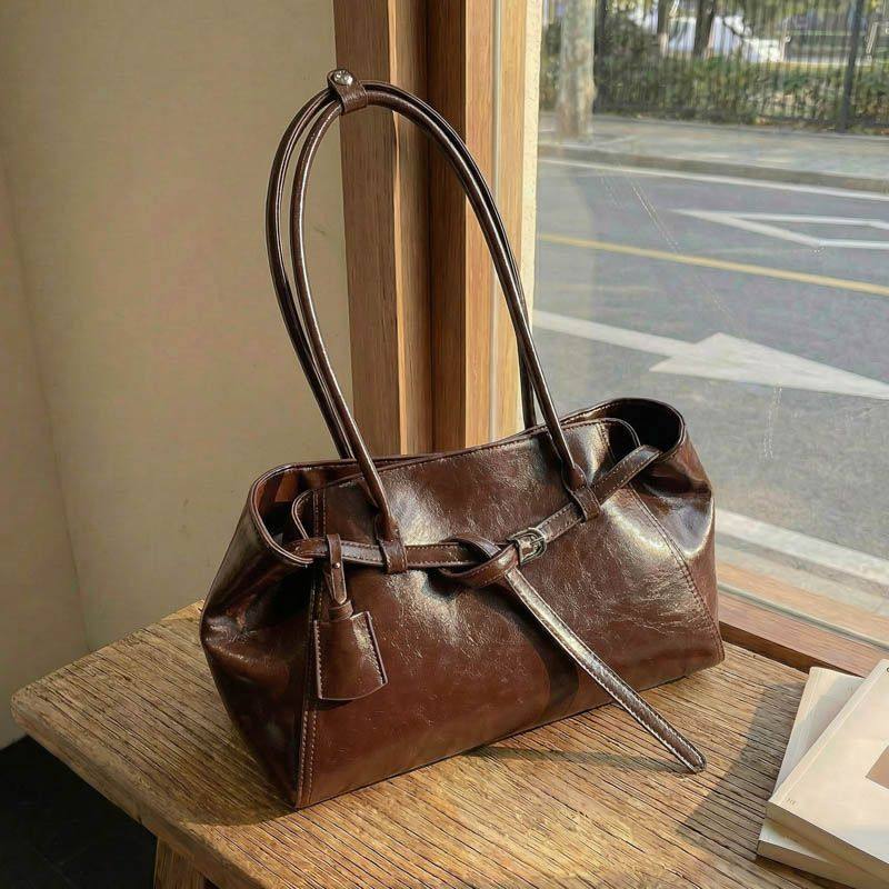 26年最新款棕色复古韩系时尚ins风通勤气质单肩包 外出,箱包皮具/热销女包/男包,通用款女包,淘宝优惠券,粉丝福利购,淘宝优惠卷