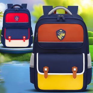 宾尼斯新款小学生书包3-6年级高颜值大容量轻便减负护脊双肩包