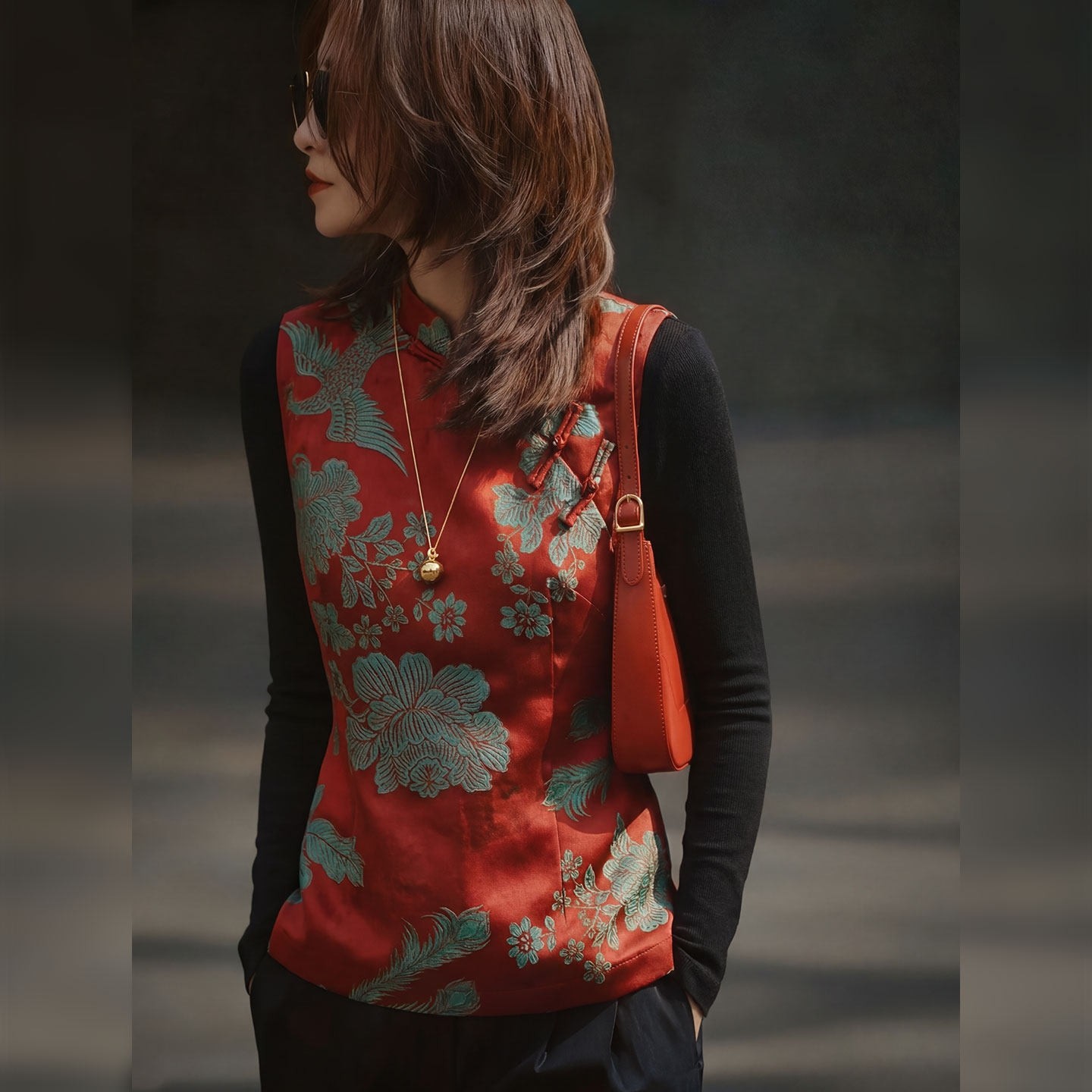新中式红色马甲洋气通勤叠穿保暖小众时尚减龄女装2026年春季新款,女装/女士精品,大码内搭,淘宝优惠券,粉丝福利购,淘宝优惠卷