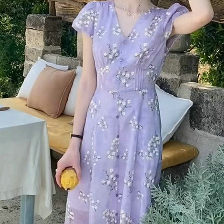 独特漂亮绝美气质高级感连衣裙女2025年夏季新款今年流行爆款裙子