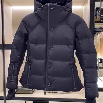 专柜撤回女装香风高级感超好看黑色收腰保暖棉衣服连帽外套上衣