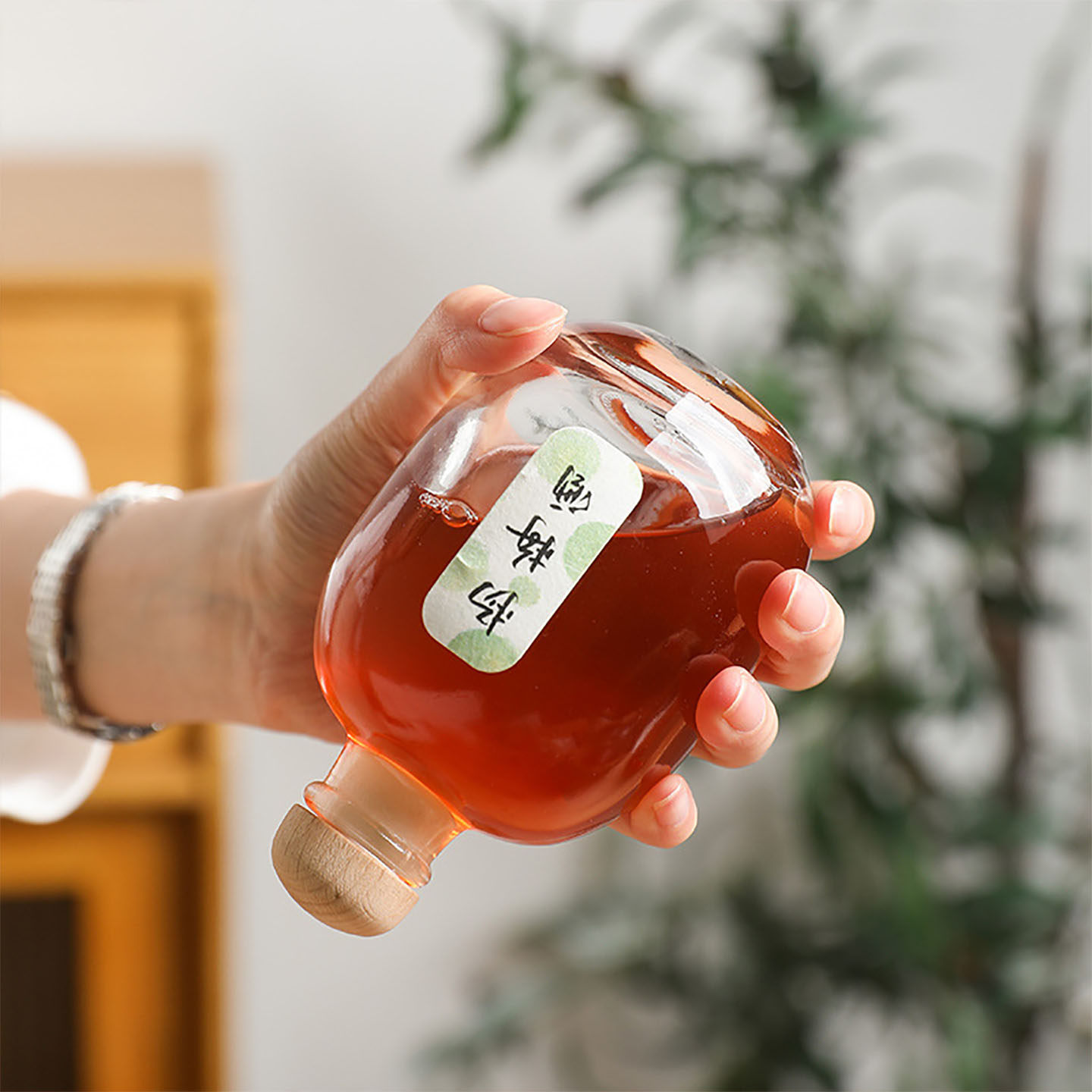 食品级玻璃半斤装小型便携式酒壶