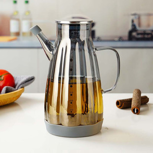 家用酒壶二斤装酒玻璃2高档大容量白酒瓶带刻度高端男酒瓶子空瓶