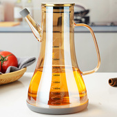 酒壶家用2斤装 酒玻璃二高档带盖大容量白酒瓶带刻度倒酒瓶子空瓶