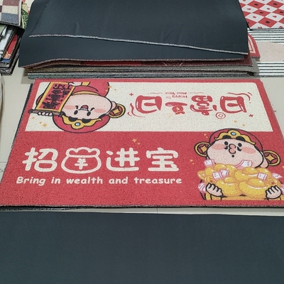 全新高弹加密丝圈地垫60*90