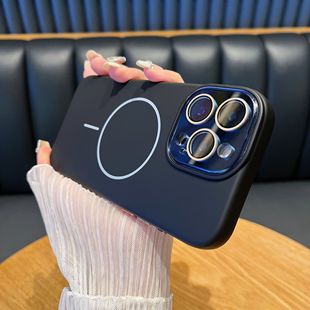 2026苹果16液态硅胶手机壳iphone15细圈磁吸17promax全包13肤感12