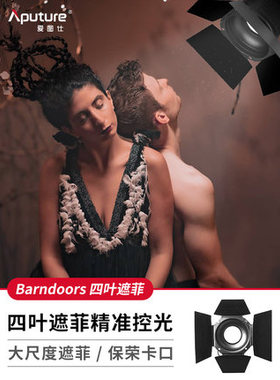 爱图仕 Aputure Barndoors 4页挡光板 大尺寸遮光板蜂巢保容控光