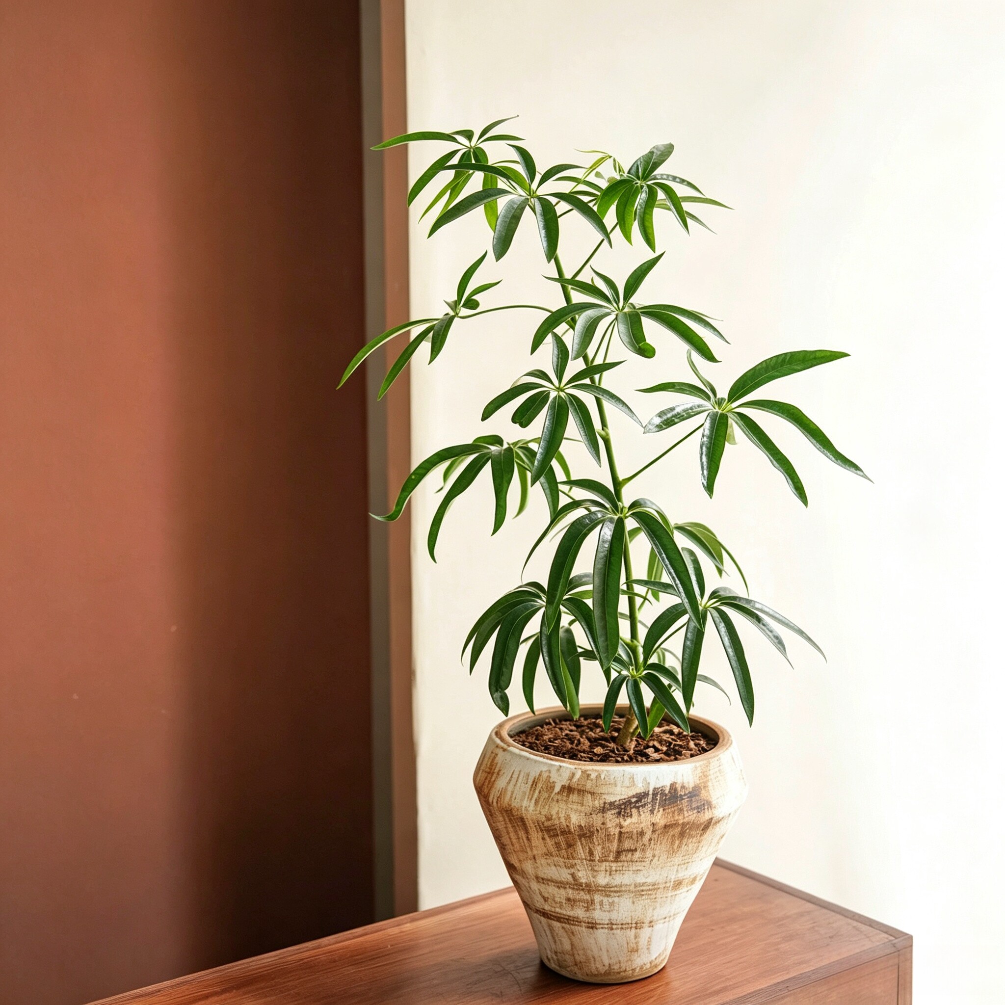 进口热植 夏威夷鹅掌柴 Schefflera sp. angustifolia 细叶伞树