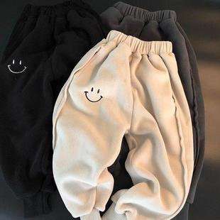 胡大牙童装男童冬季加绒一条过冬裤子工装运动休闲裤清仓不换