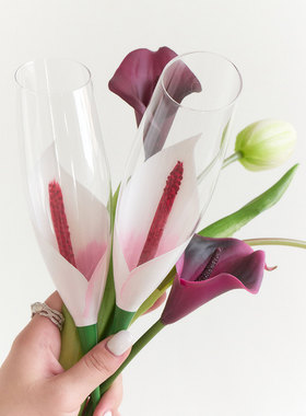 SOREMO 马蹄莲香槟杯专利酒杯高脚杯结婚新婚礼物新婚礼品生日ins