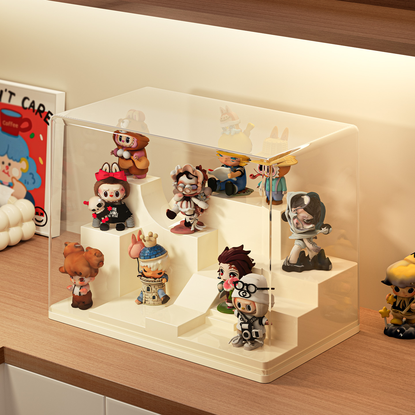 盲盒展示盒错落舞台趣味造景