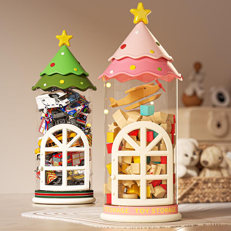 儿童玩具收纳箱客厅娃娃公仔大容量整理桶透明积木小汽车防尘桶