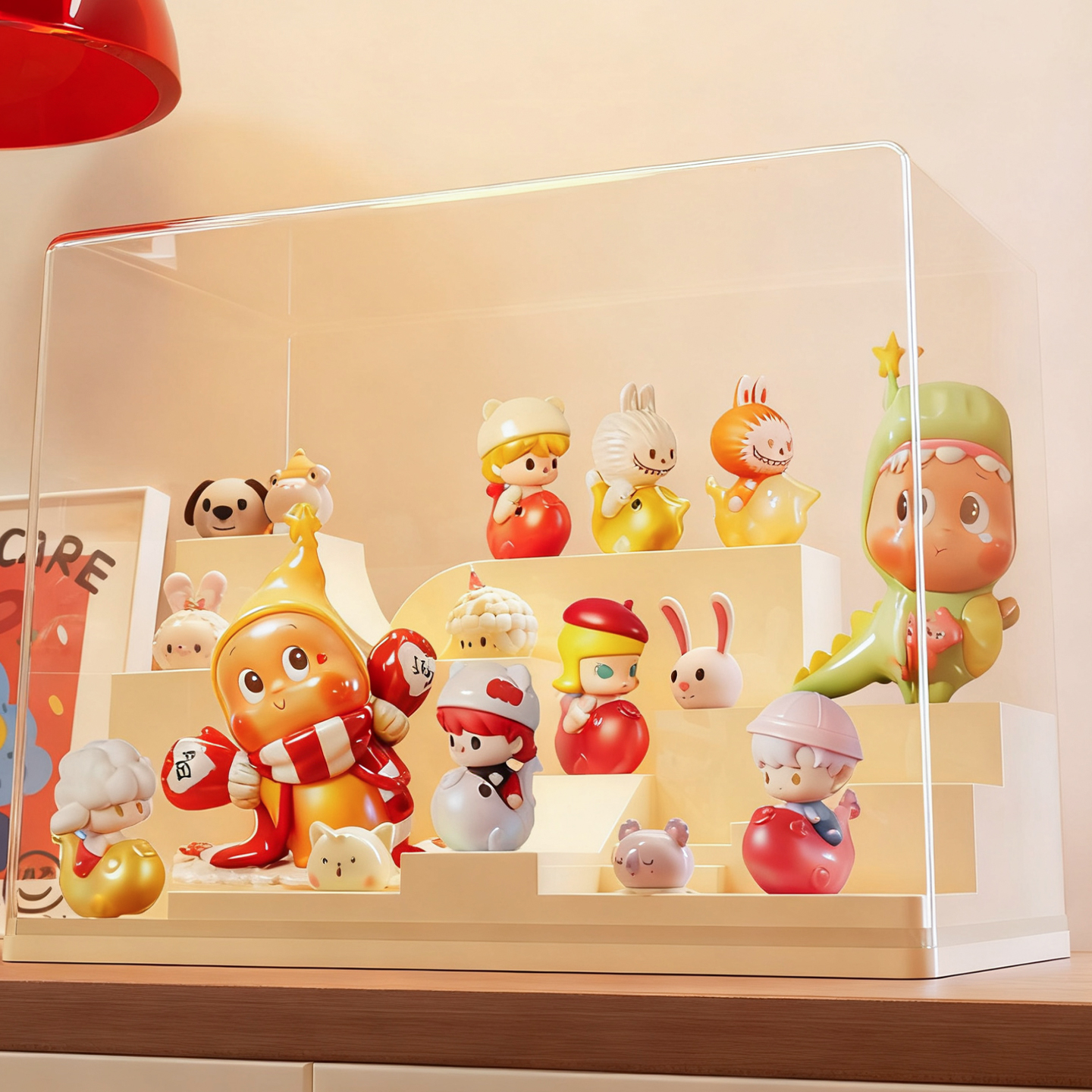 萌粒收纳盒高低错落舞台元素