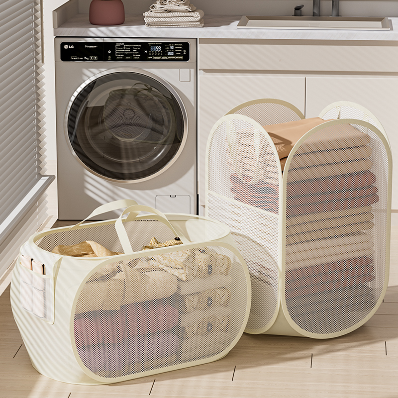 大容量脏衣篮分类收纳轻松提起