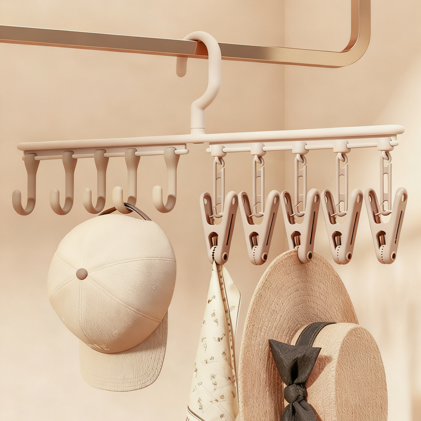 帽子收纳可挂可夹节约空间