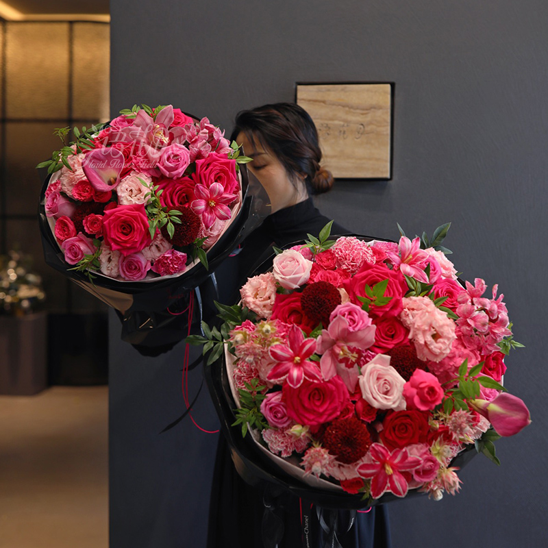 情人节哈尔滨同城礼盒抱抱桶花束